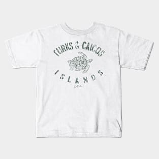 Turks & Caicos Islands Sea Turtle Kids T-Shirt